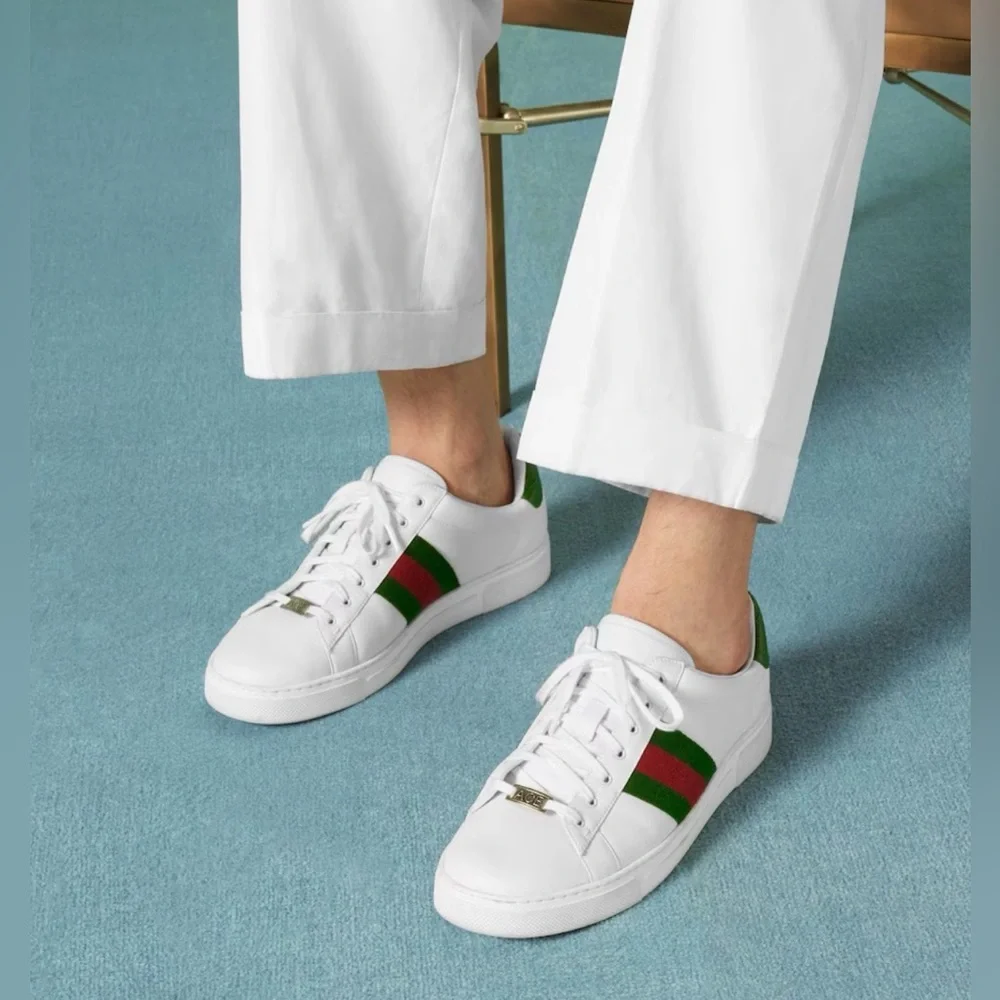 Men’s Gucci Ace Lace-Up Web Sneaker - Picture 12 of 12